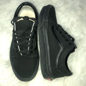 Black on Black Vans